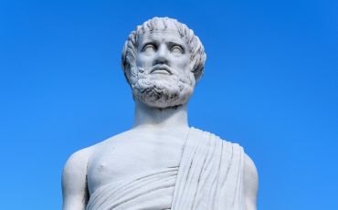 Statue,Of,Aristotle,In,Olympiada,Village,,Halkidiki,,Greece