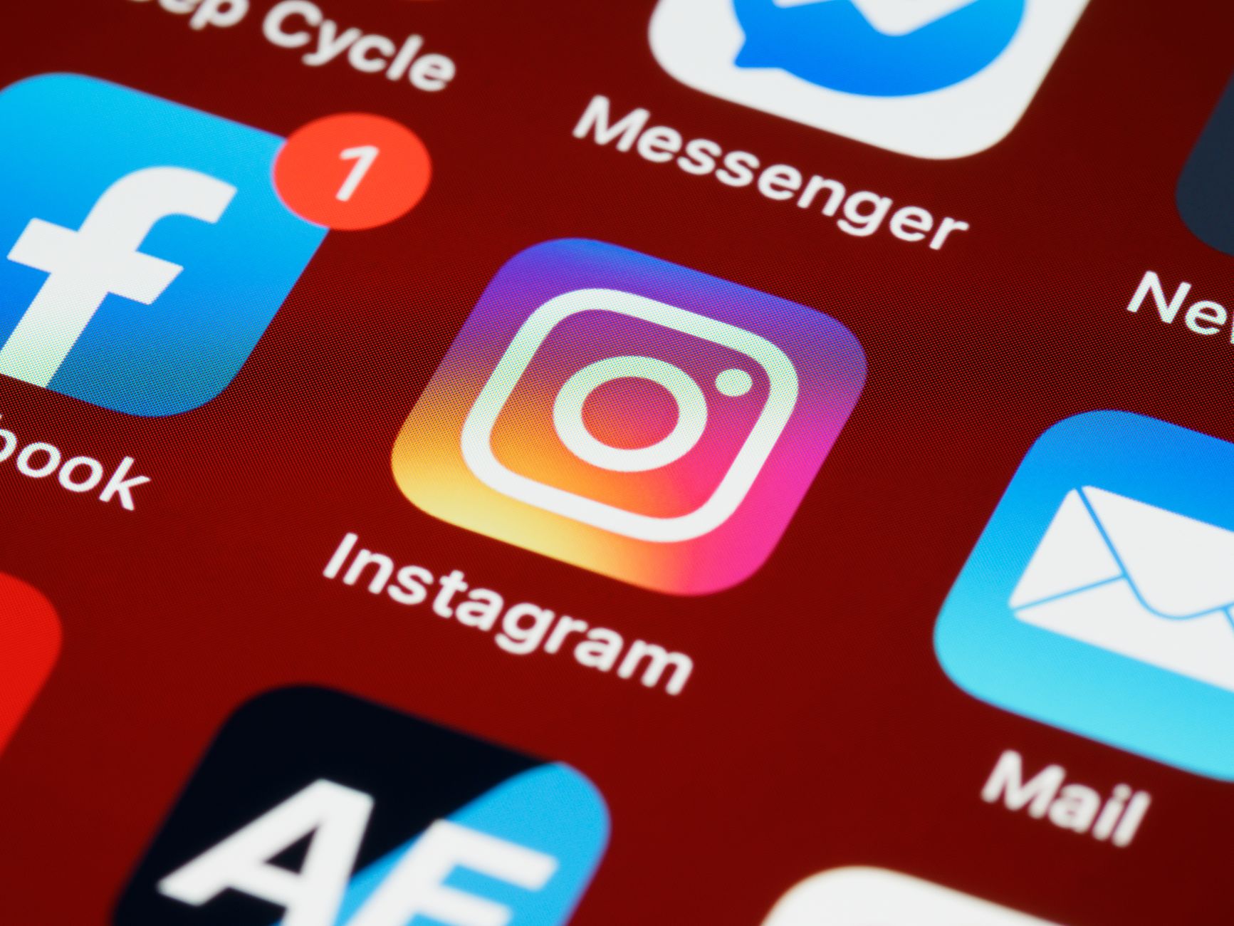 Instagram profil na mobilnom telefonu