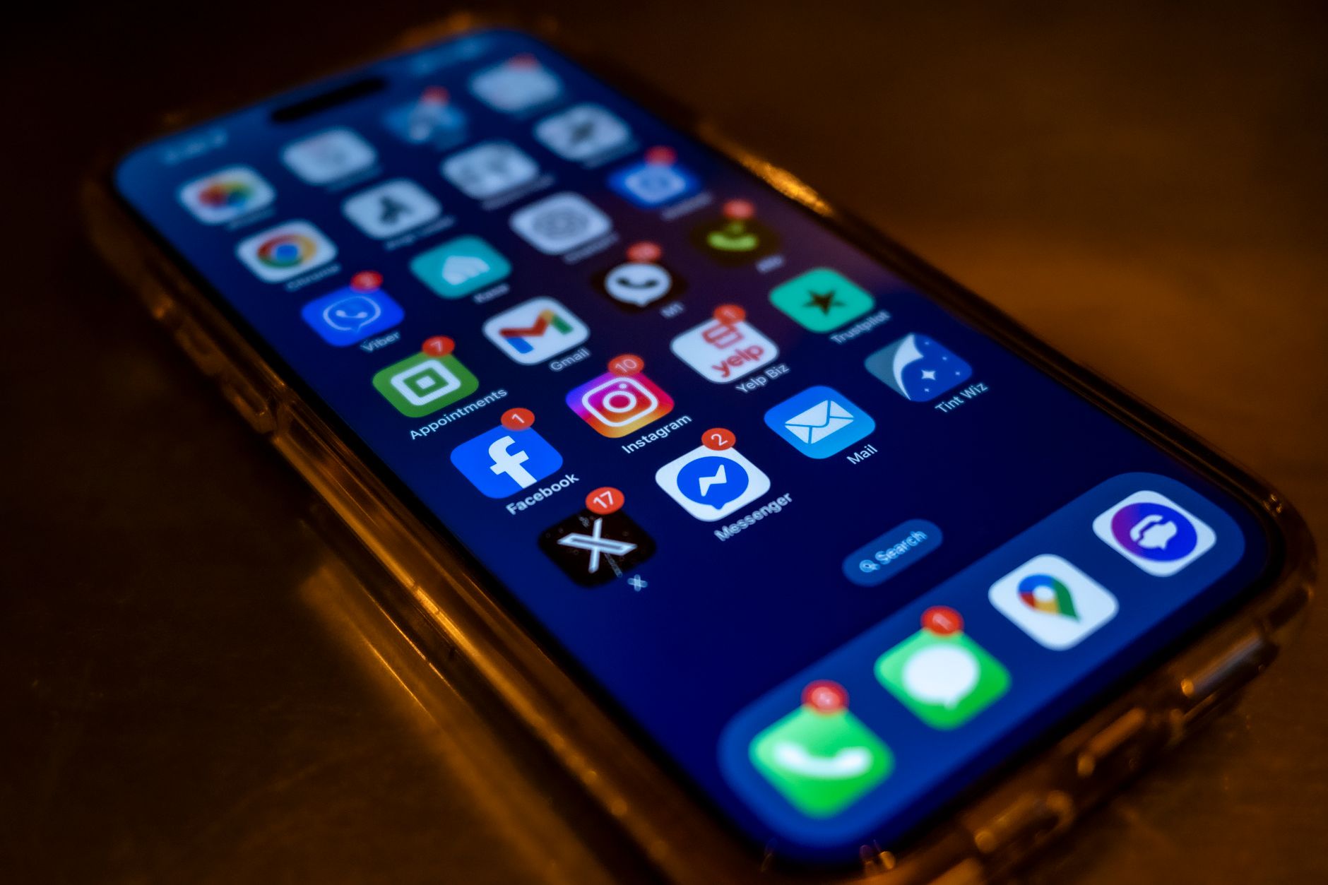 Instagram profil na mobilnom telefonu
